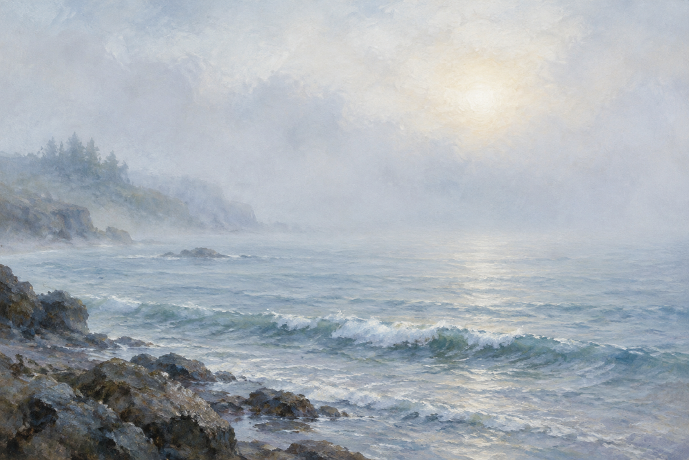Coastal Mist Seascape