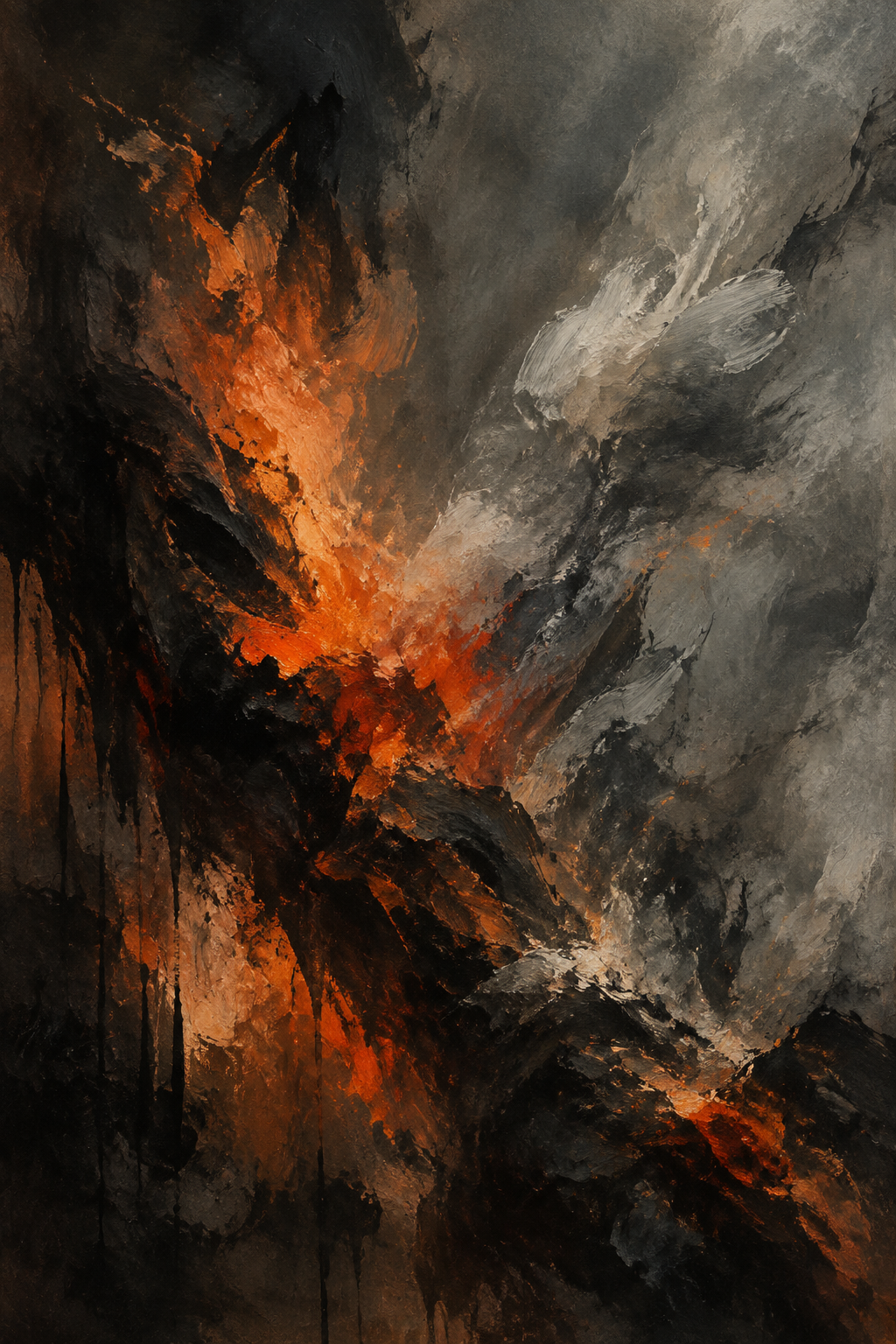 Ember & Ash Abstract