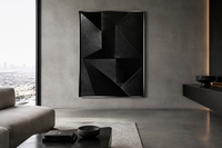 Obsidian Geometric - Framed
